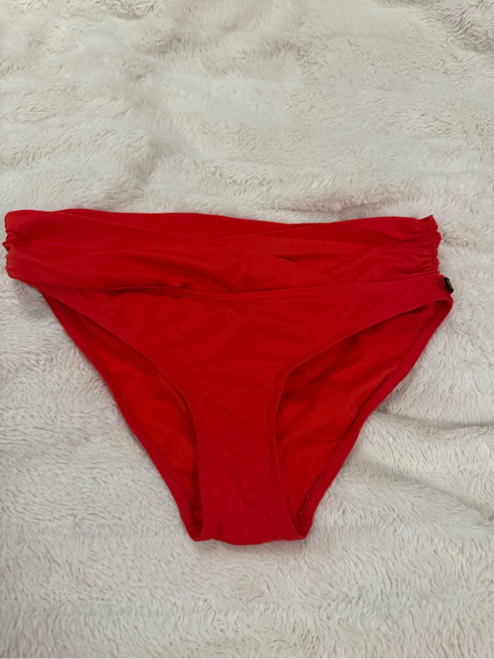 Aqua Red Hipster Bikini Bottom